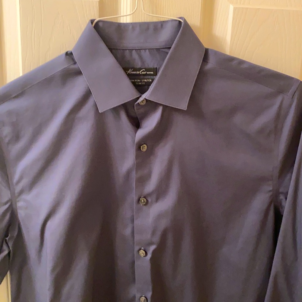 Kenneth Cole Non-iron Slim Fit Shirt 15 1/2